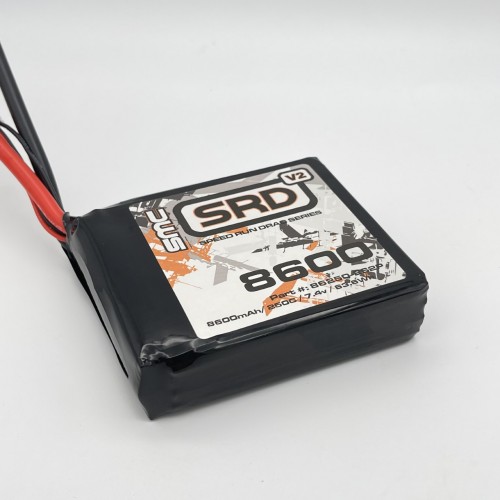 SRD-V2  7.4V-8600mAh-250C Square Softcase Drag Racing pack